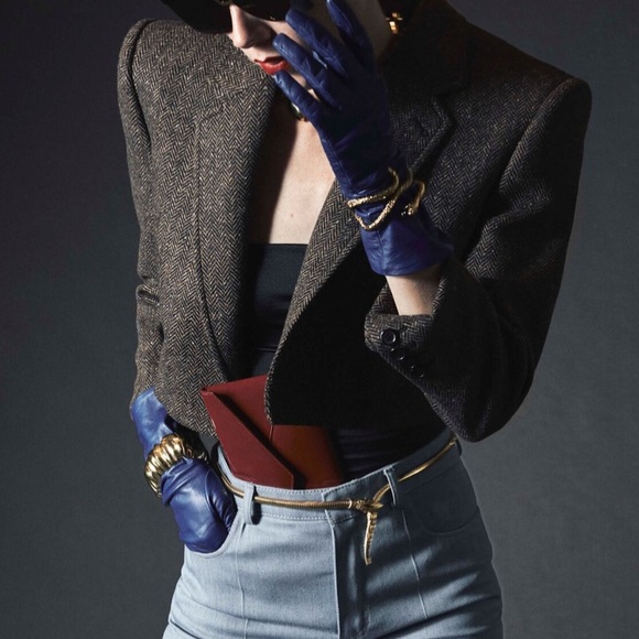 Vintage KASPER Cropped Jacket sz 8 - Picture 1 of 5